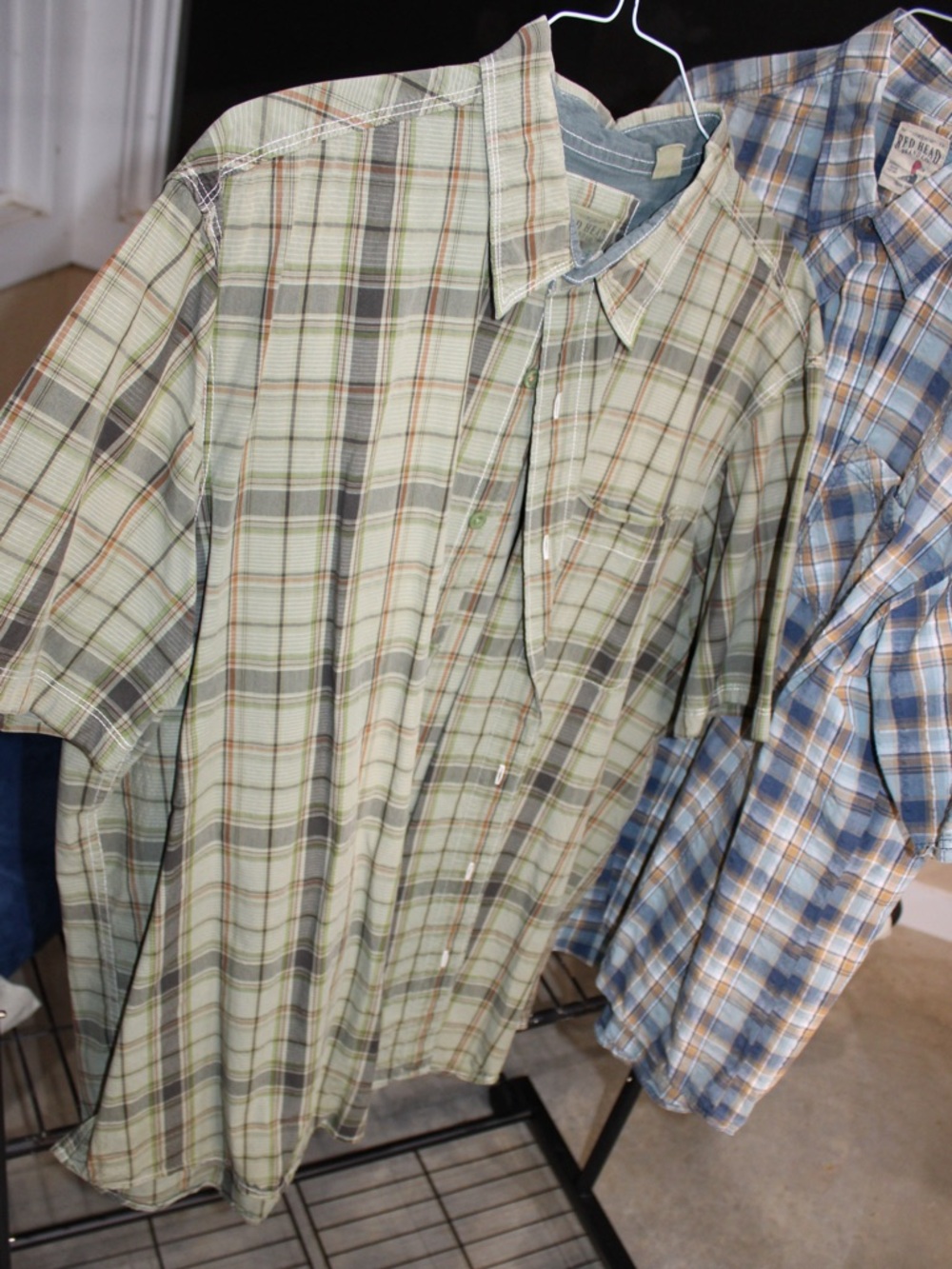 RedHead Plaid Button Up Shirt 2XL Short Sleeve Outdoor Casual